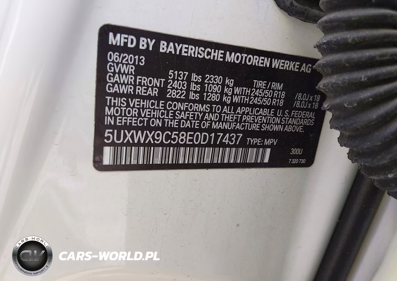 2014 BMW X3 xDrive28I VIN:5UXWX9C58E0D17437 - 9