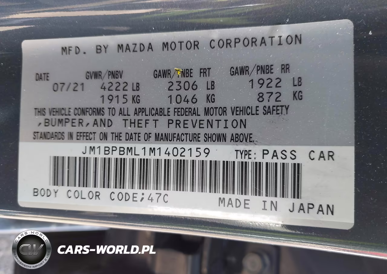 2021 Mazda Mazda3 Premium VIN:JM1BPBML1M1402159 - 9