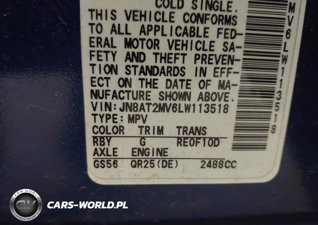 2020 Nissan Rogue Sv Intelligent Awd VIN:JN8AT2MV6LW113518 - 9