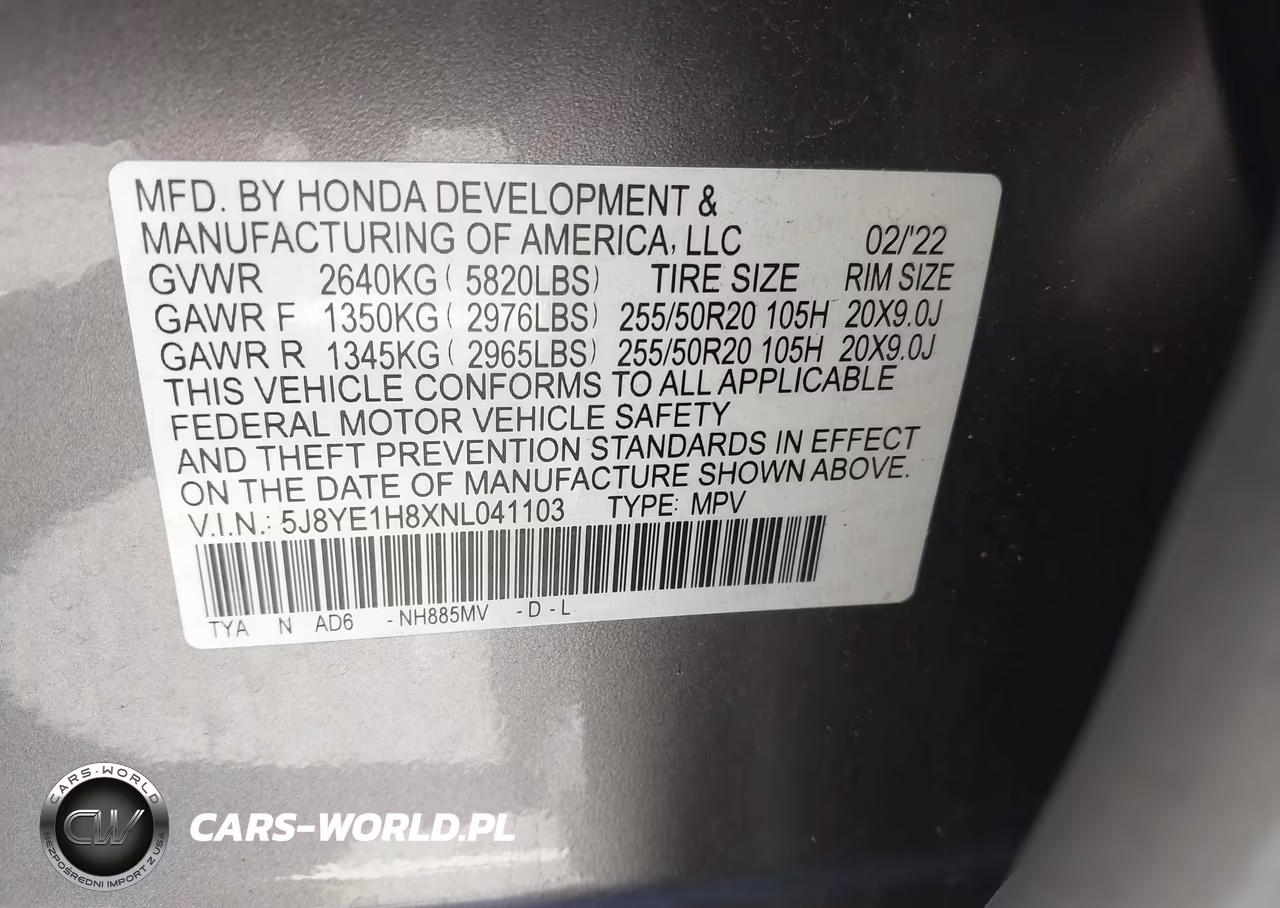 2022 Acura Mdx Advance Package VIN:5J8YE1H8XNL041103 - 9