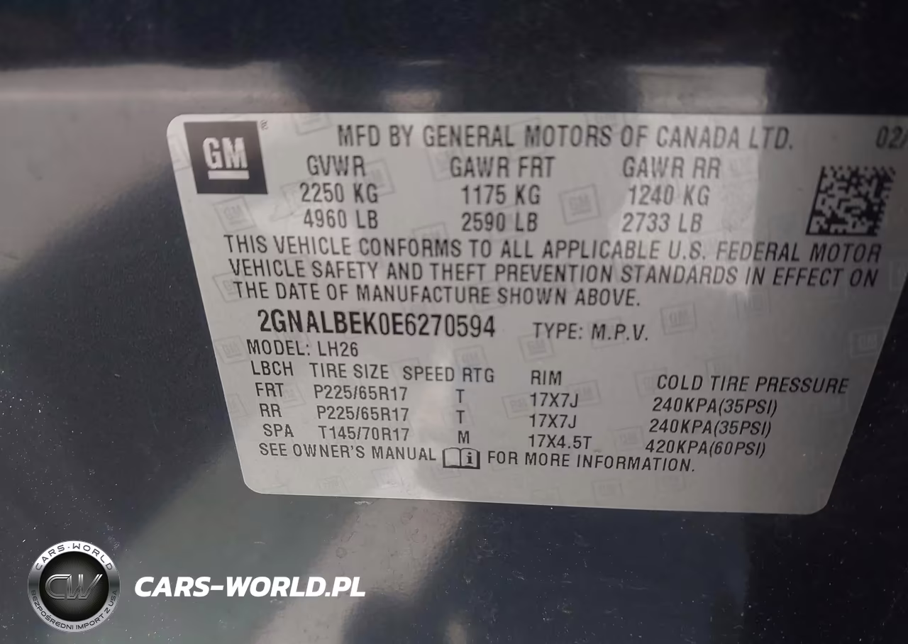 2014 Chevrolet Equinox 1Lt VIN:2GNALBEK0E6270594 - 9
