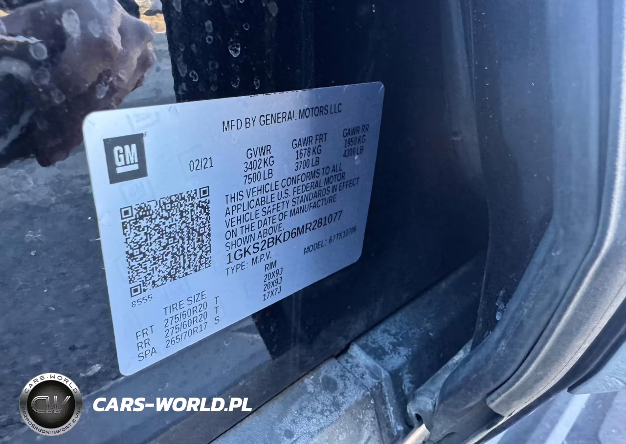 2021 GMC Yukon Slt VIN:1GKS2BKD6MR281077 - 9