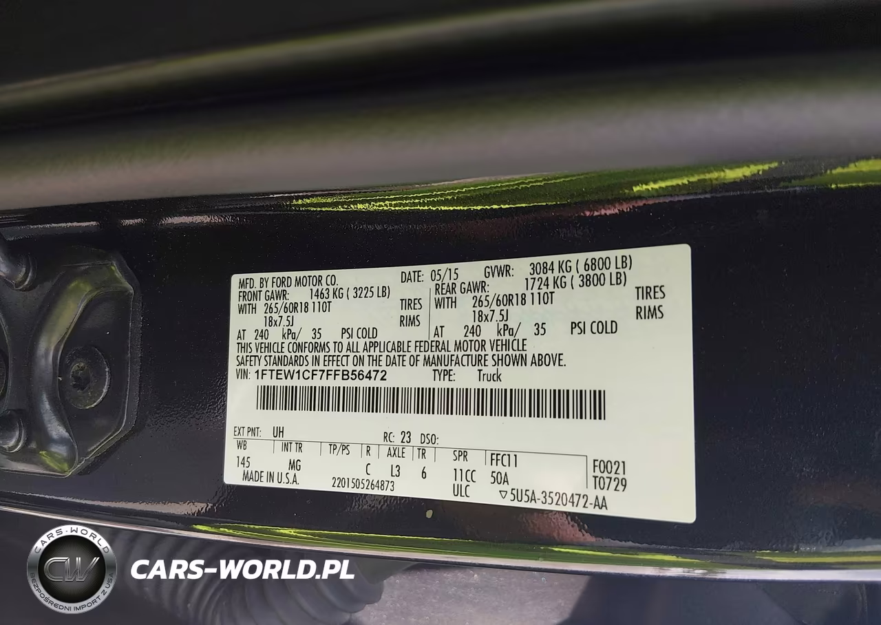2015 Ford F-150 Xlt VIN:1FTEW1CF7FFB56472 - 9
