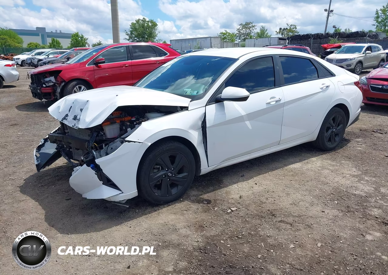 2023 Hyundai Elantra Hybrid Blue VIN:KMHLM4AJXPU082740 - 2