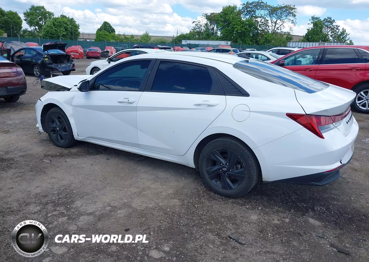 2023 Hyundai Elantra Hybrid Blue VIN:KMHLM4AJXPU082740 - 3