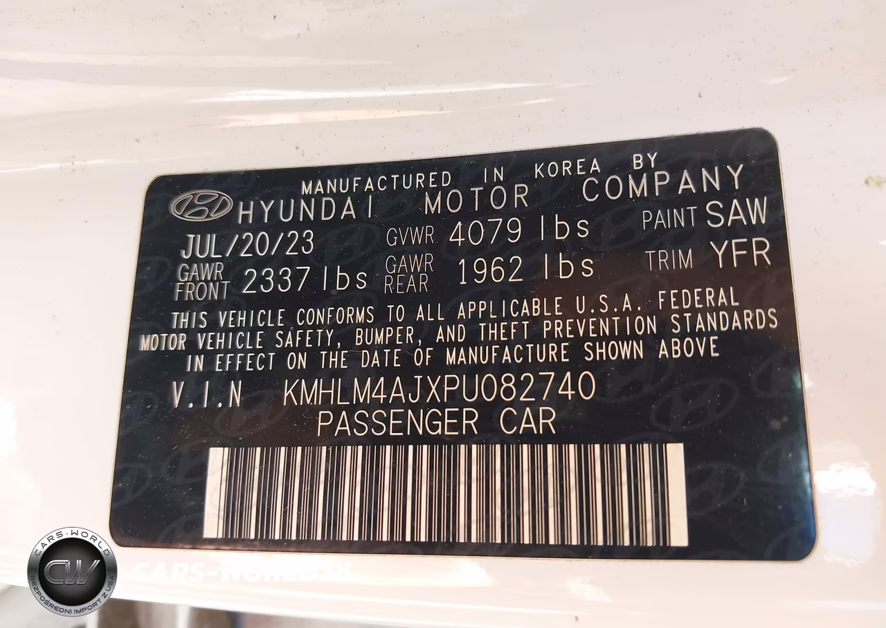 2023 Hyundai Elantra Hybrid Blue VIN:KMHLM4AJXPU082740 - 9