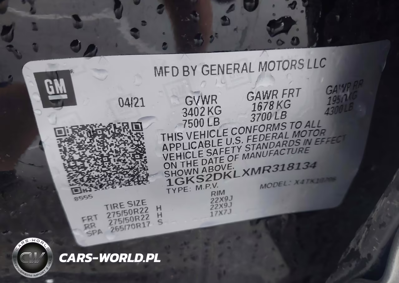 2021 GMC Yukon 4Wd Denali VIN:1GKS2DKLXMR318134 - 9