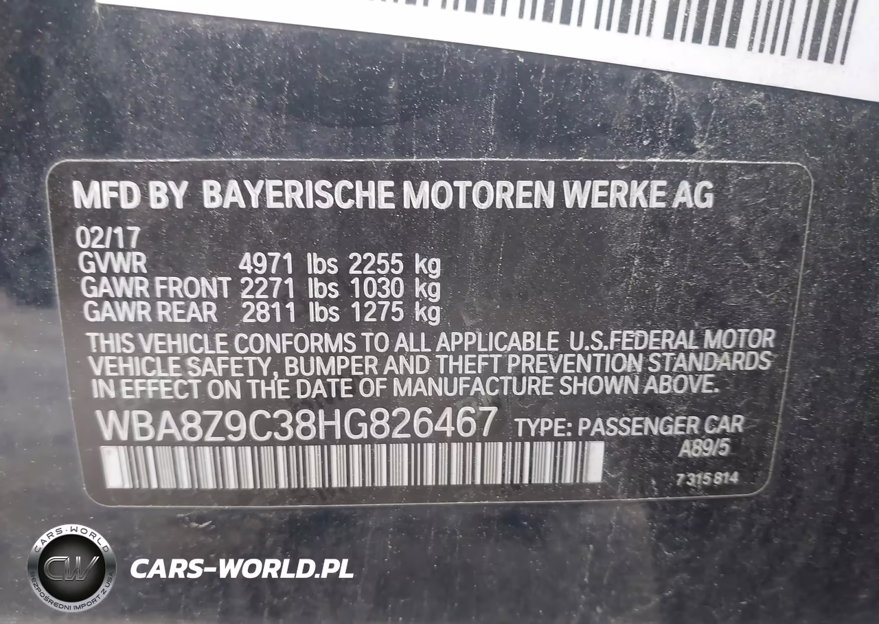 2017 BMW 330I Gran Turismo xDrive VIN:WBA8Z9C38HG826467 - 9