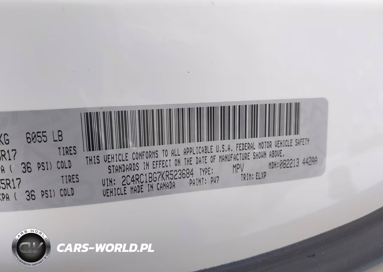 2019 Chrysler Pacifica Touring L VIN:2C4RC1BG7KR523684 - 9