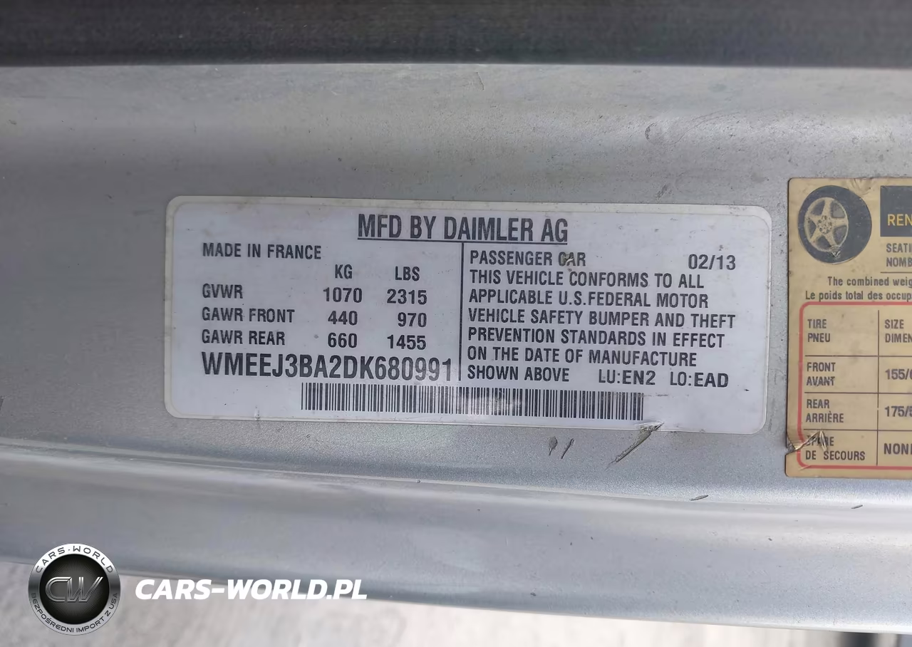 2013 Smart Fortwo Passion VIN:WMEEJ3BA2DK680991 - 9