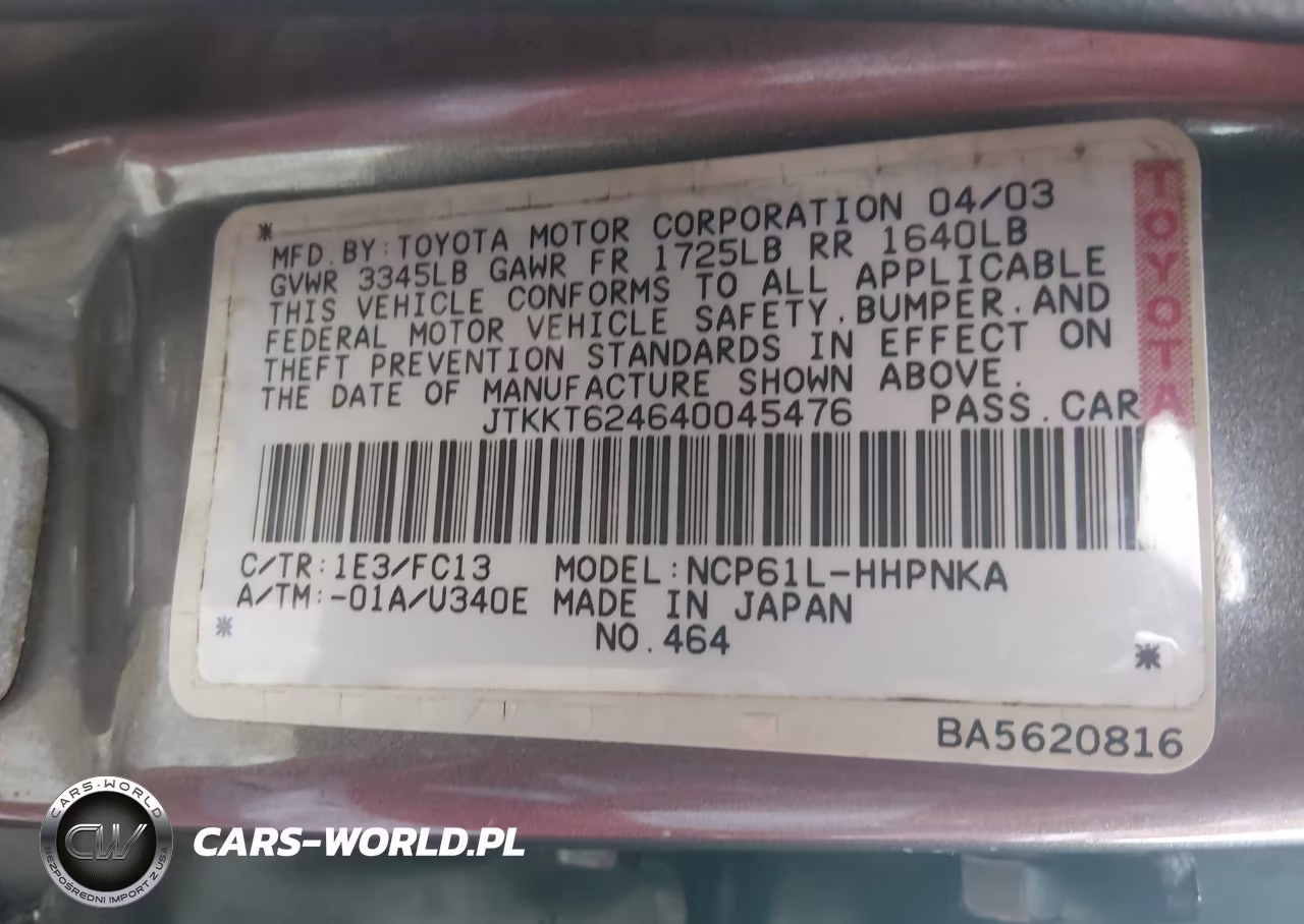 2004 Scion Xa VIN:JTKKT624640045476 - 9