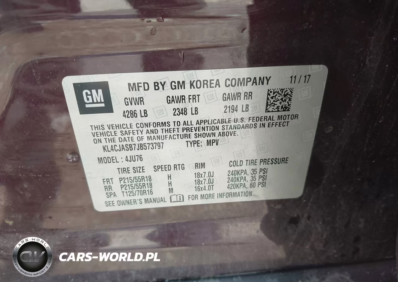 2018 Buick Encore Preferred VIN:KL4CJASB7JB573797 - 9