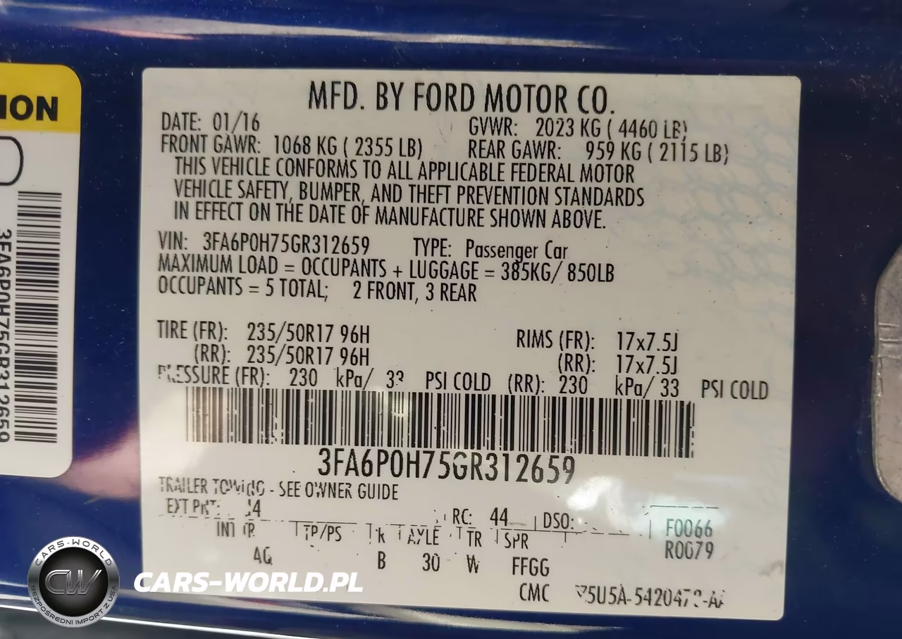 2016 Ford Fusion Se VIN:3FA6P0H75GR312659 - 9