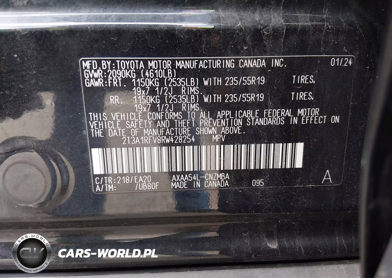 2024 Toyota Rav4 Xle Premium VIN:2T3A1RFV8RW428254 - 9