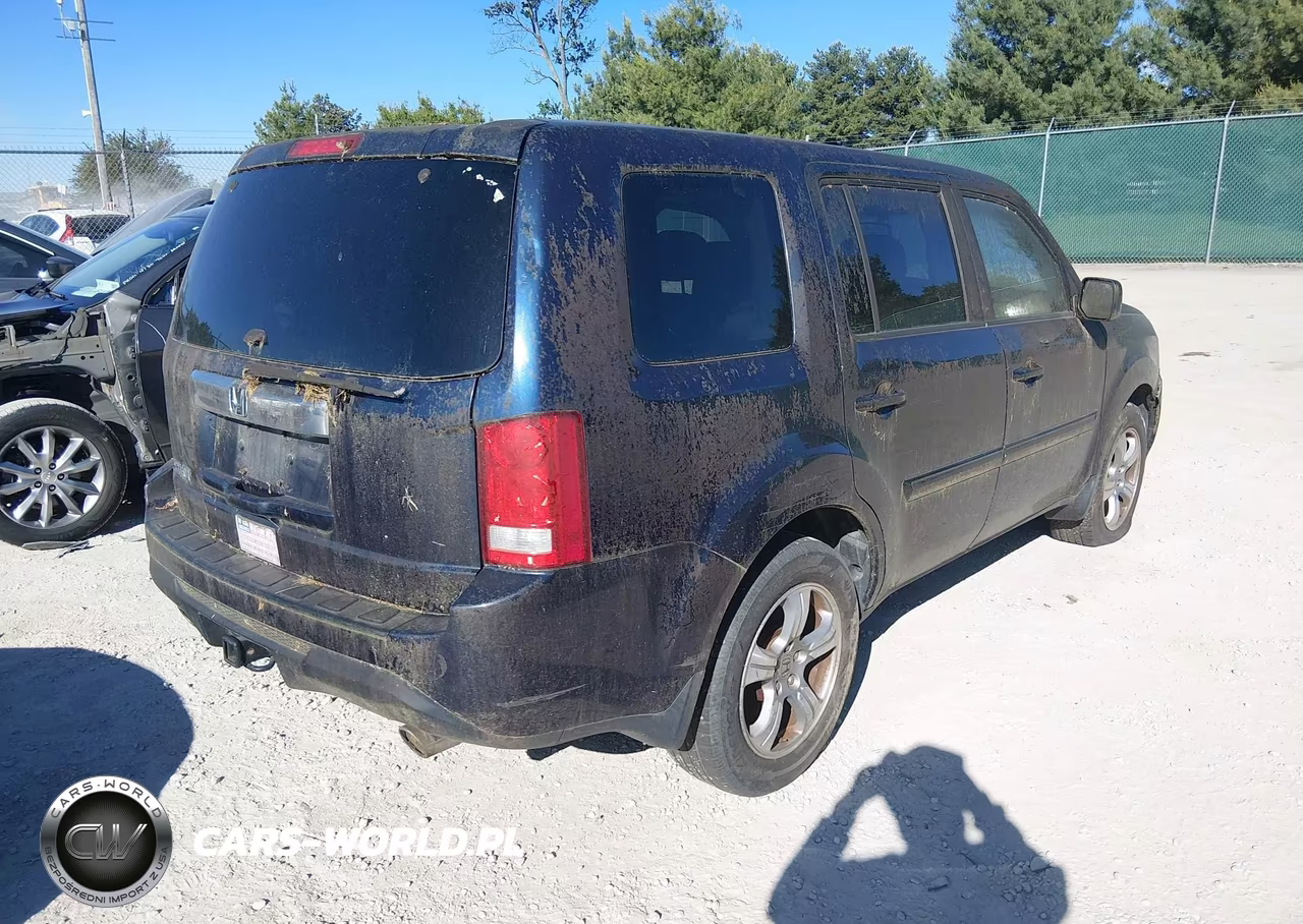 2012 Honda Pilot Ex-L VIN:5FNYF3H55CB014999 - 4
