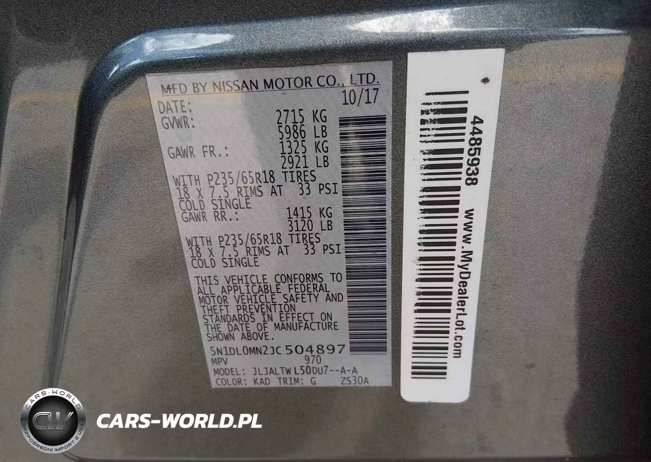 2018 Infiniti Qx60 VIN:5N1DL0MN2JC504897 - 9