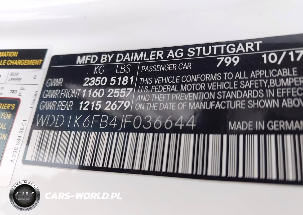 2018 Mercedes-Benz E 400 VIN:WDD1K6FB4JF036644 - 9