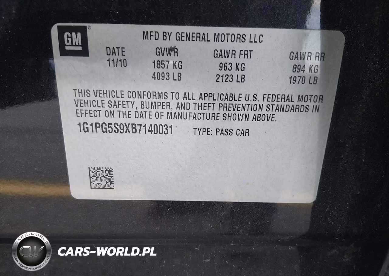 2011 Chevrolet Cruze 2Lt VIN:1G1PG5S9XB7140031 - 9