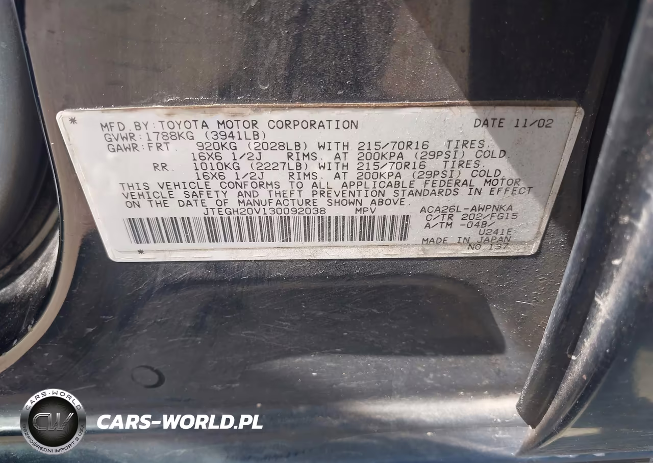 2003 Toyota Rav4 VIN:JTEGH20V130092038 - 9