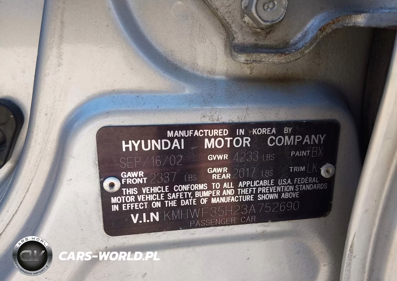 2003 Hyundai Sonata Gls-Lx VIN:KMHWF35H23A752690 - 9