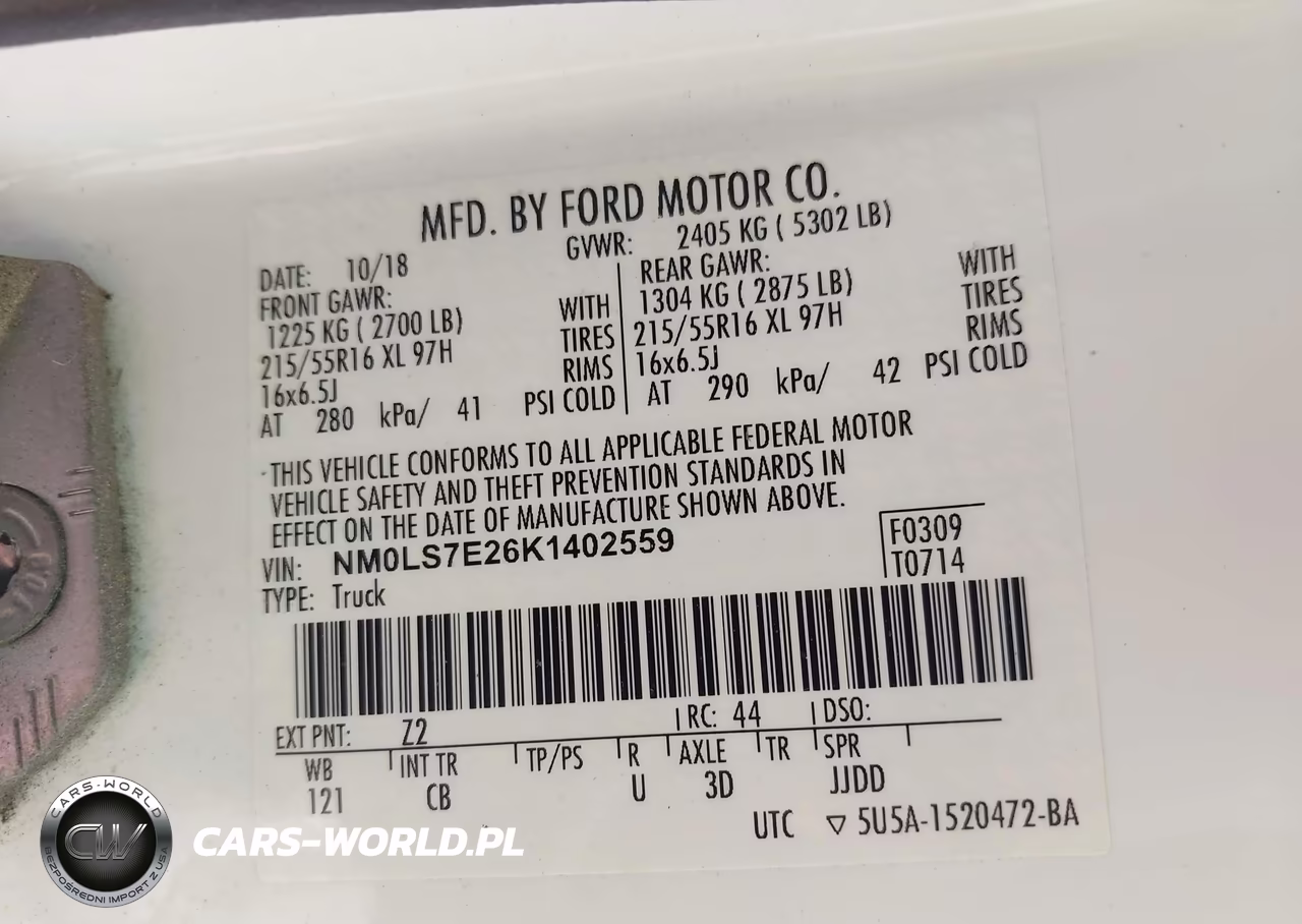 2019 Ford Transit Connect Xl VIN:NM0LS7E26K1402559 - 9