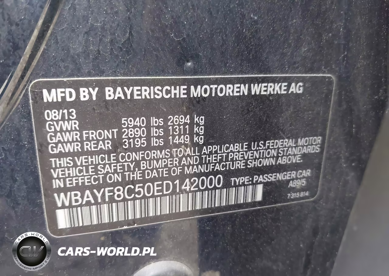 2014 BMW Alpina B7 xDrive VIN:WBAYF8C50ED142000 - 9