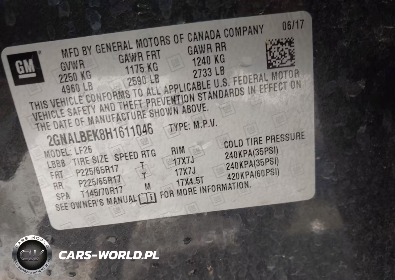 2017 Chevrolet Equinox Ls VIN:2GNALBEK8H1611046 - 9