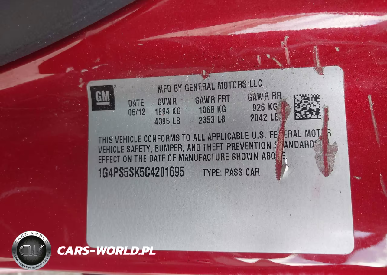 2012 Buick Verano VIN:1G4PS5SK5C4201695 - 9