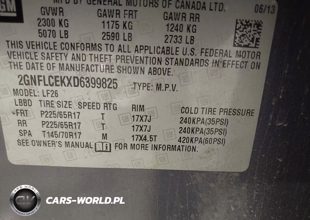2013 Chevrolet Equinox Ls VIN:2GNFLCEKXD6399825 - 9