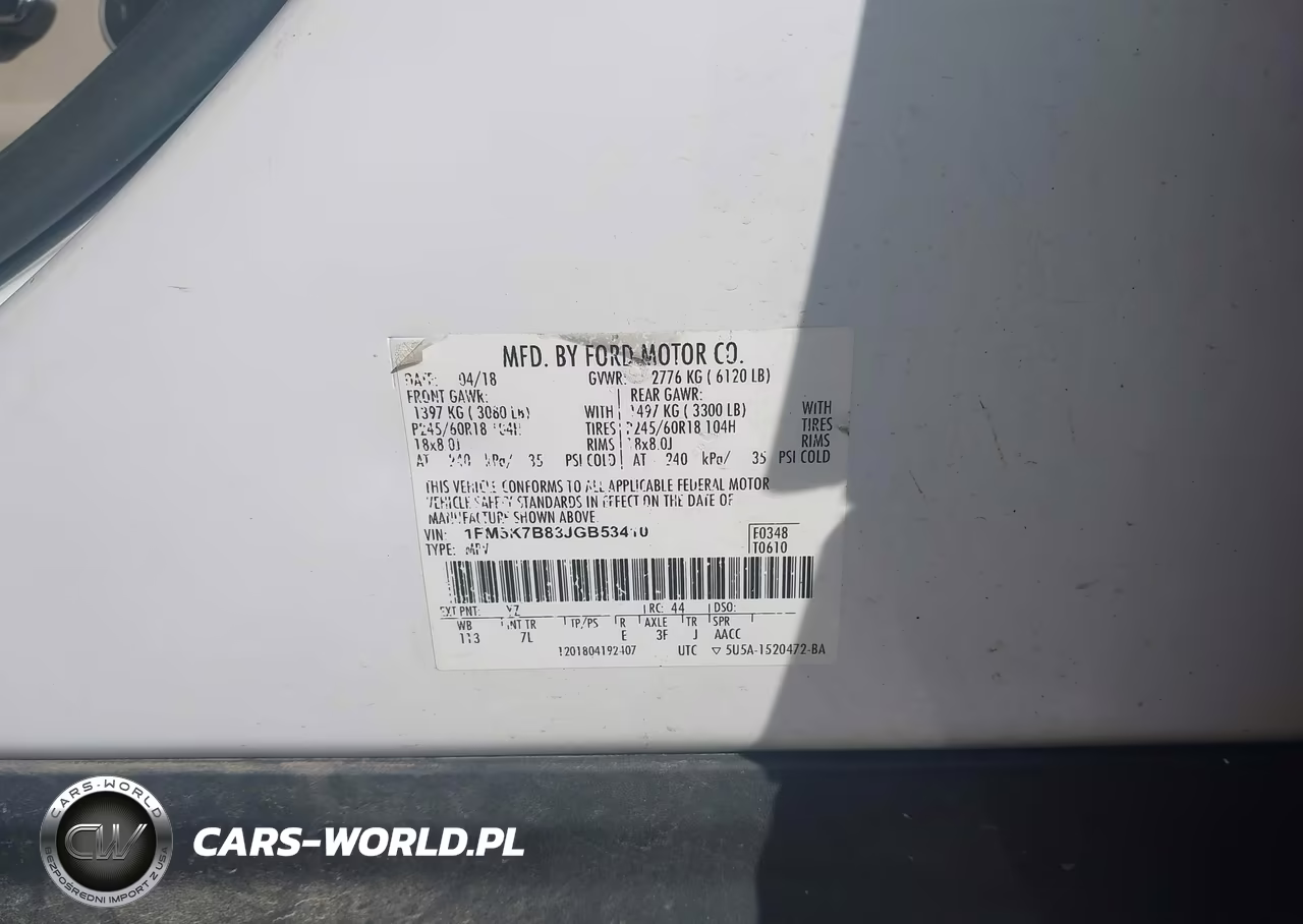 2018 Ford Explorer VIN:1FM5K7B83JGB53410 - 9