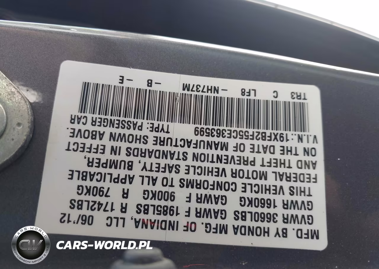 2012 Honda Civic Lx VIN:19XFB2F55CE363599 - 9