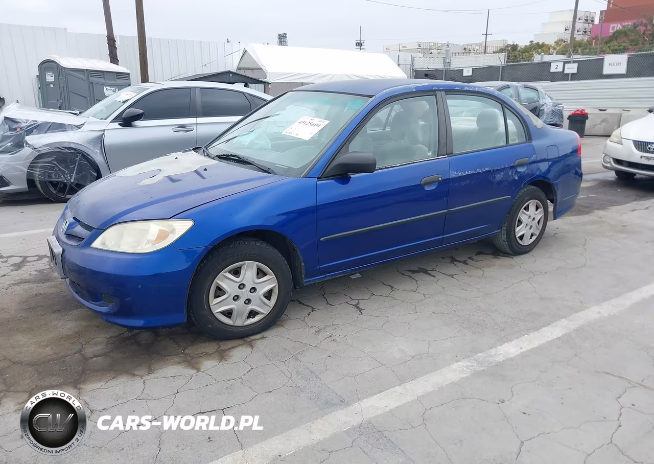 2004 Honda Civic Vp VIN:2HGES16384H638345 - 2