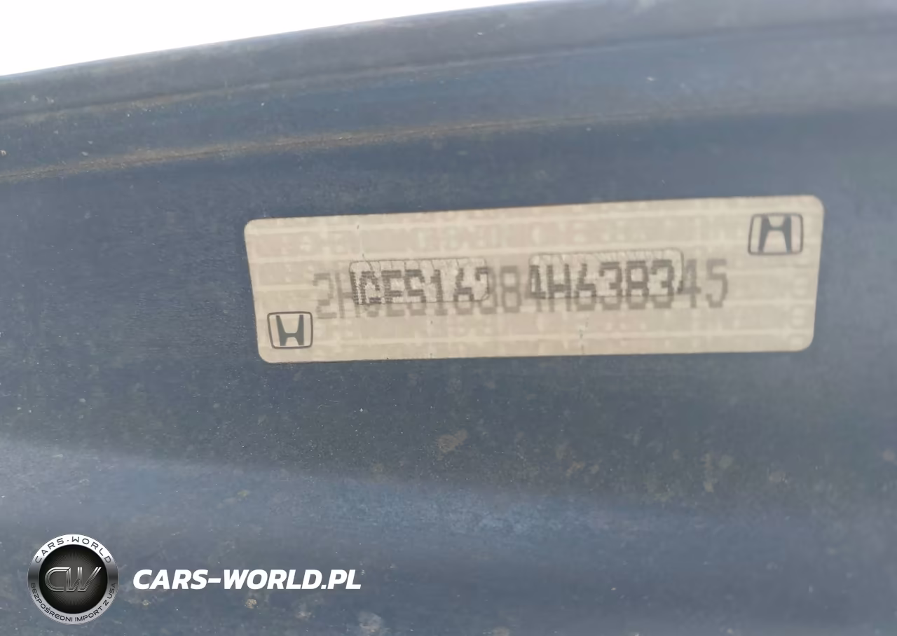 2004 Honda Civic Vp VIN:2HGES16384H638345 - 9