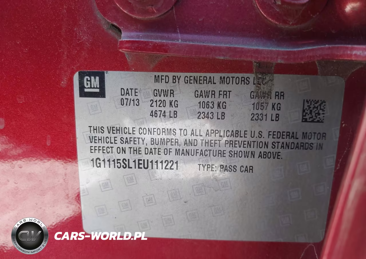 2014 Chevrolet Impala 1Lt VIN:1G1115SL1EU111221 - 9