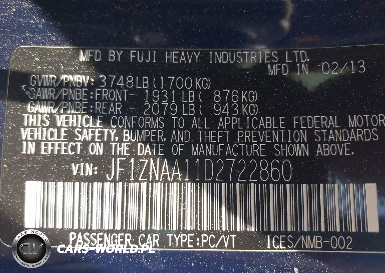2013 Scion Fr-S VIN:JF1ZNAA11D2722860 - 9