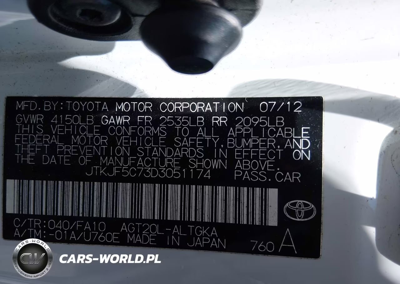 2013 Scion Tc VIN:JTKJF5C73D3051174 - 9