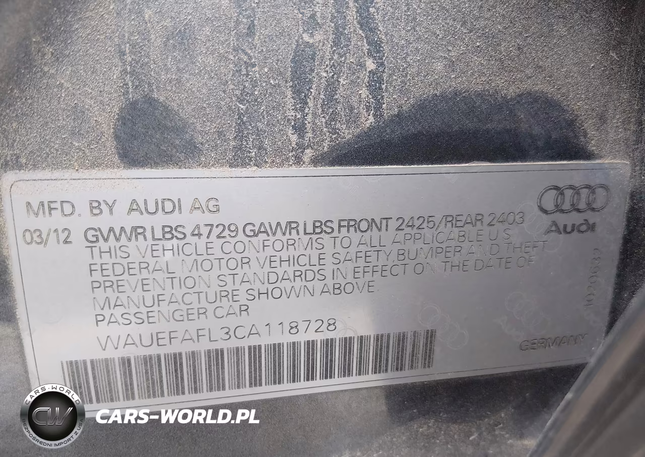 2012 Audi A4 2.0T Premium VIN:WAUEFAFL3CA118728 - 9