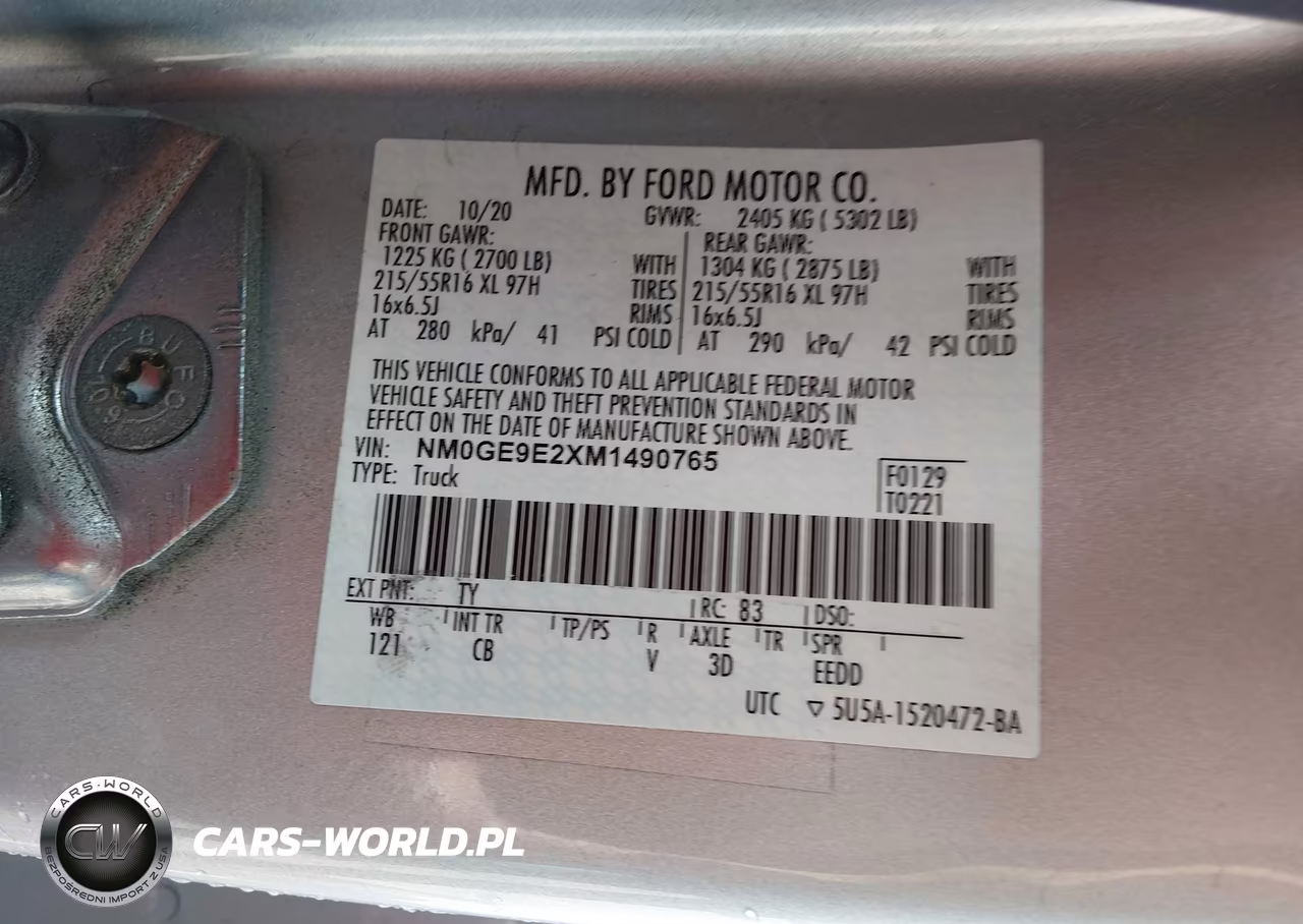 2021 Ford Transit Connect Xl Passenger VIN:NM0GE9E2XM1490765 - 9