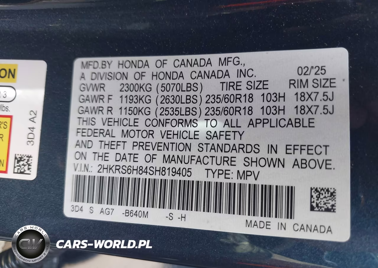 2025 Honda Cr-V Hybrid Sport-L VIN:2HKRS6H84SH819405 - 9
