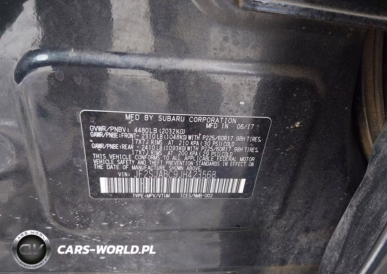 2018 Subaru Forester 2.5I VIN:JF2SJABC9JH423568 - 9