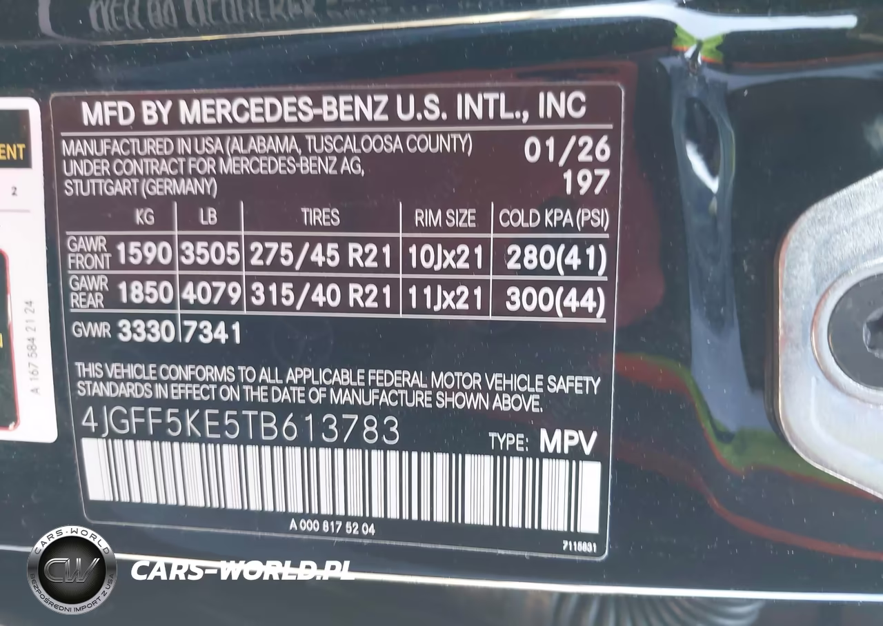 2026 Mercedes-Benz Gls 450 4Matic VIN:4JGFF5KE5TB613783 - 9