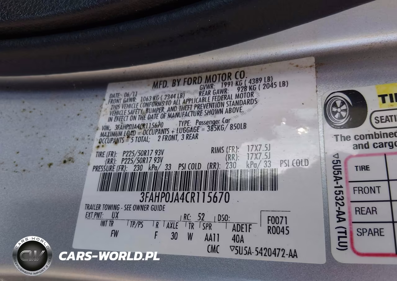 2012 Ford Fusion Sel VIN:3FAHP0JA4CR115670 - 9