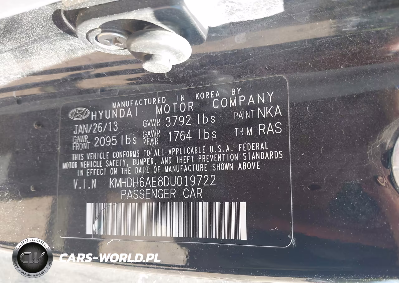 2013 Hyundai Elantra Gs VIN:KMHDH6AE8DU019722 - 9