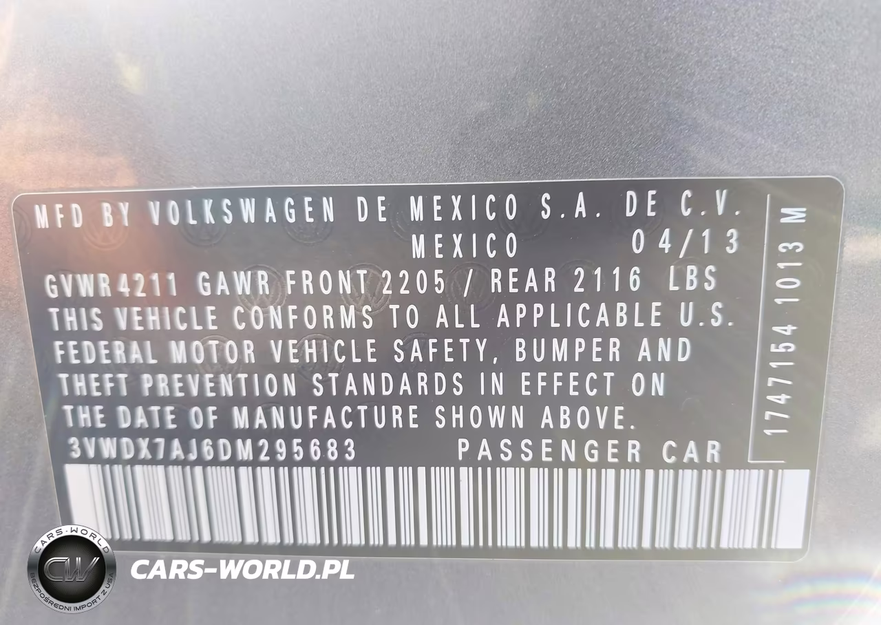 2013 Volkswagen Jetta 2.5L Se VIN:3VWDX7AJ6DM295683 - 9