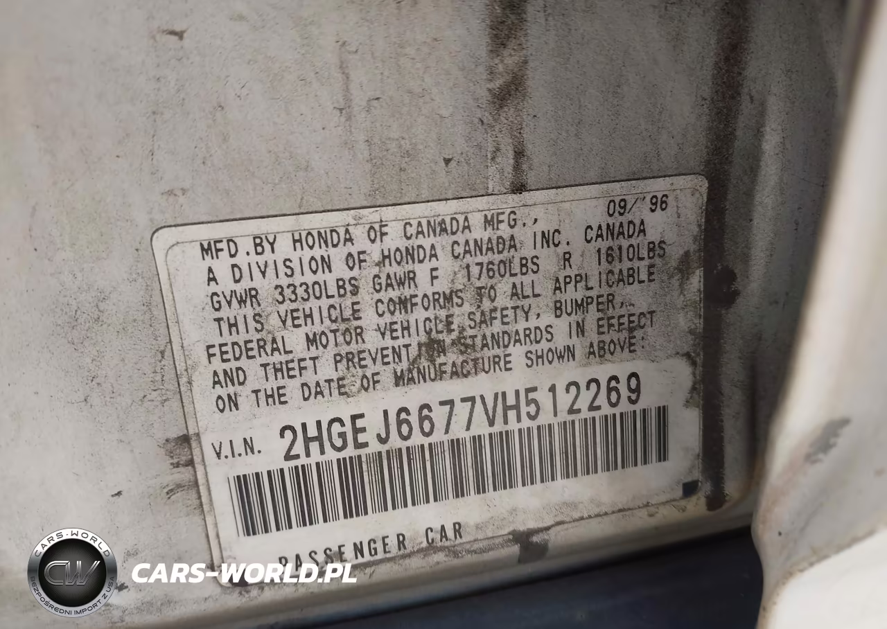 1997 Honda Civic Lx VIN:2HGEJ6677VH512269 - 9