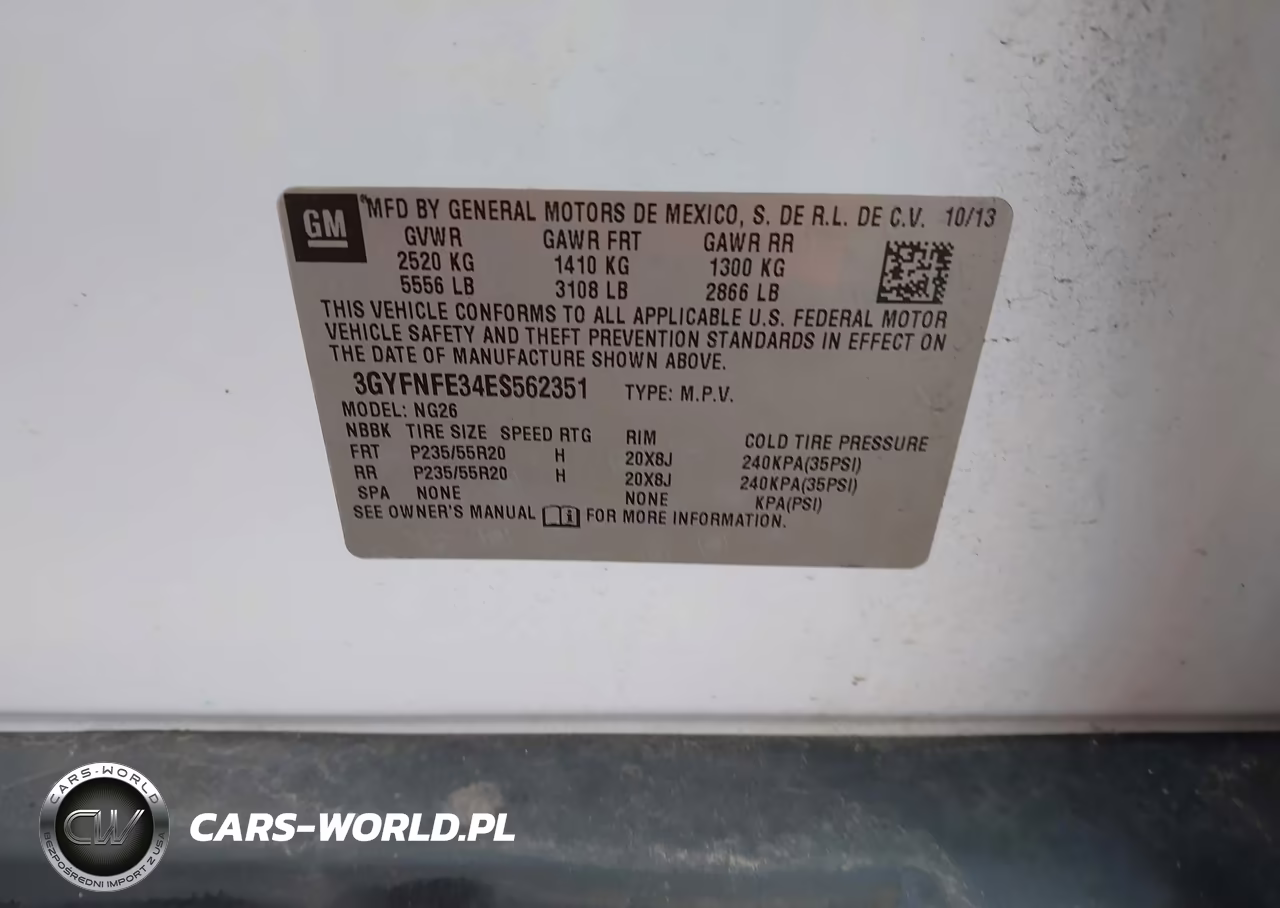 2014 Cadillac Srx Performance Collection VIN:3GYFNFE34ES562351 - 9