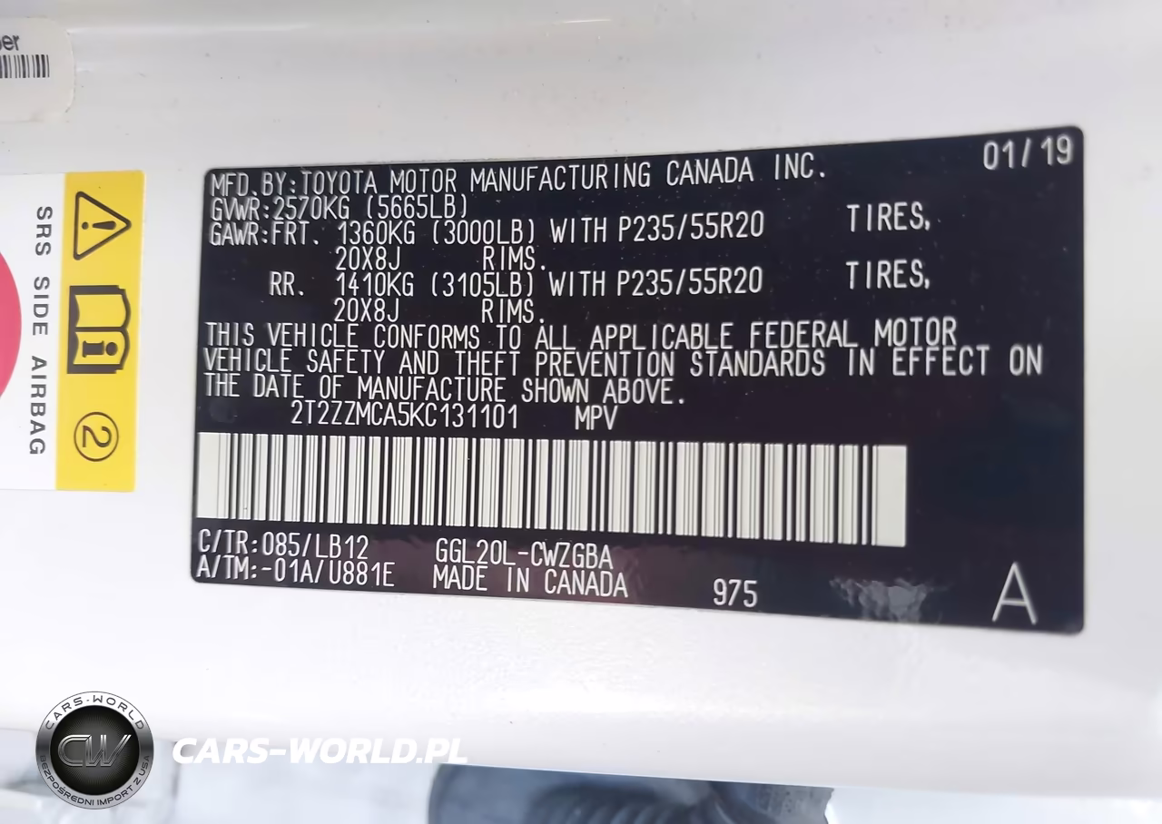 2019 Lexus Rx 350 VIN:2T2ZZMCA5KC131101 - 9