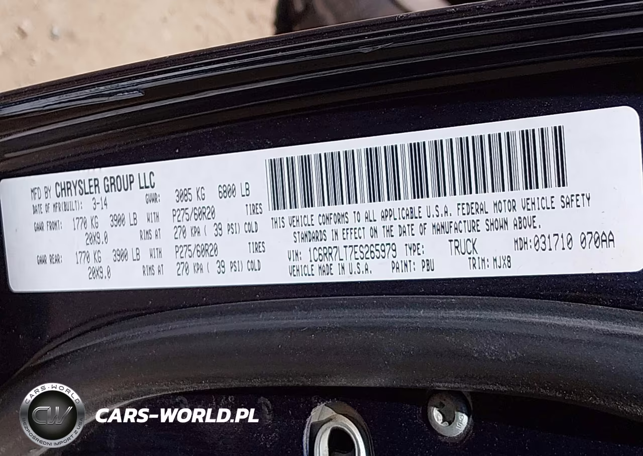 2014 Ram 1500 Big Horn VIN:1C6RR7LT7ES265979 - 9
