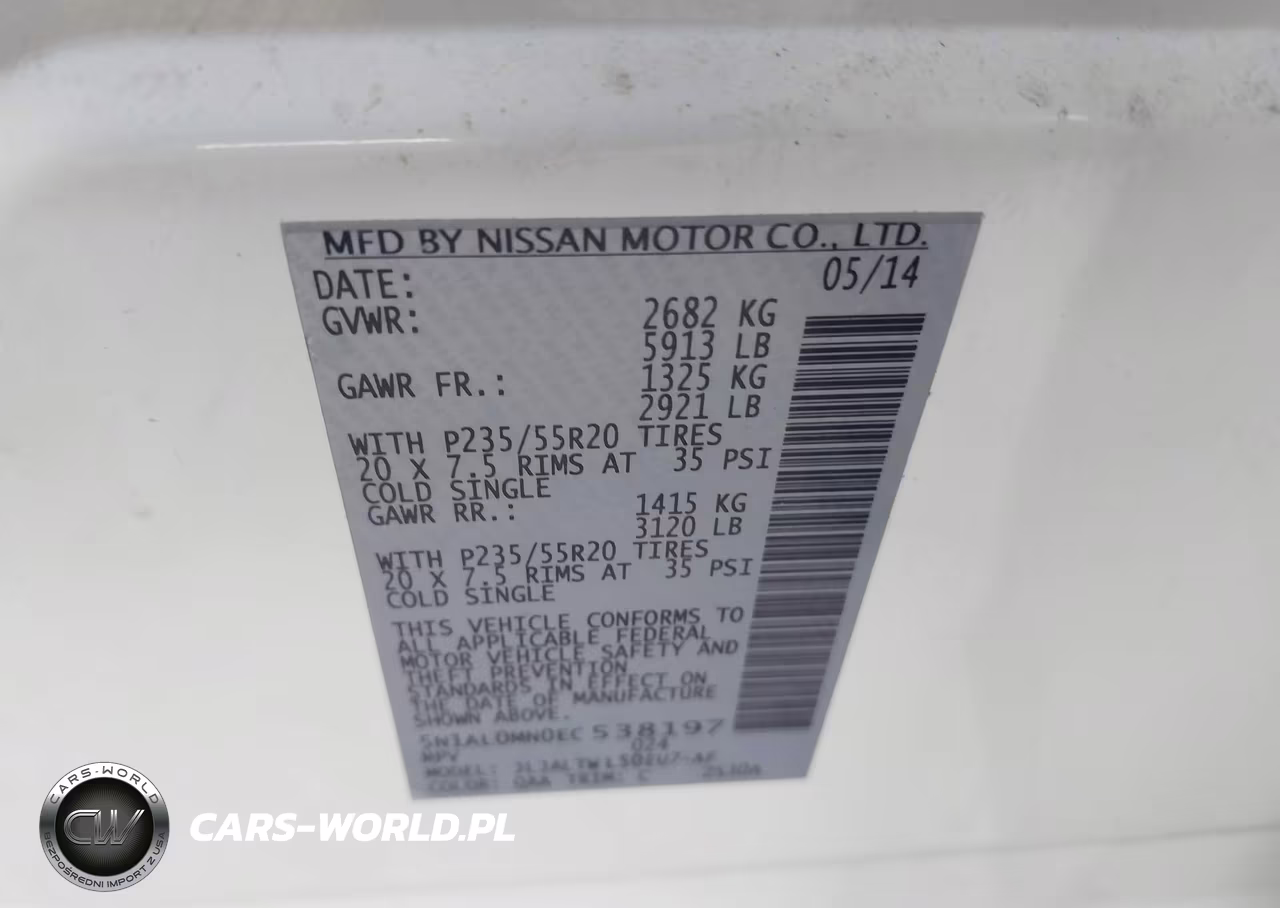2014 Infiniti Qx60 VIN:5N1AL0MN0EC538197 - 9
