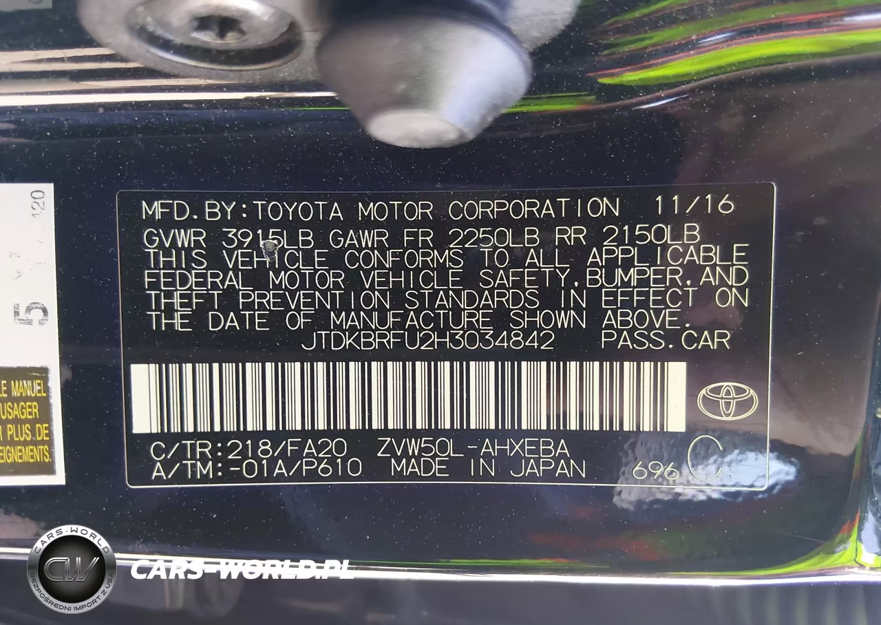 2017 Toyota Prius Four-Four Touring-One-Three-Three Touring-Two-Two Eco VIN:JTDKBRFU2H3034842 - 9